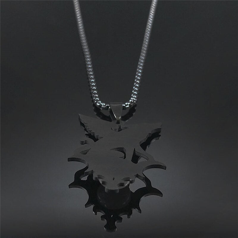 Moon Wolf Necklaces Pendants