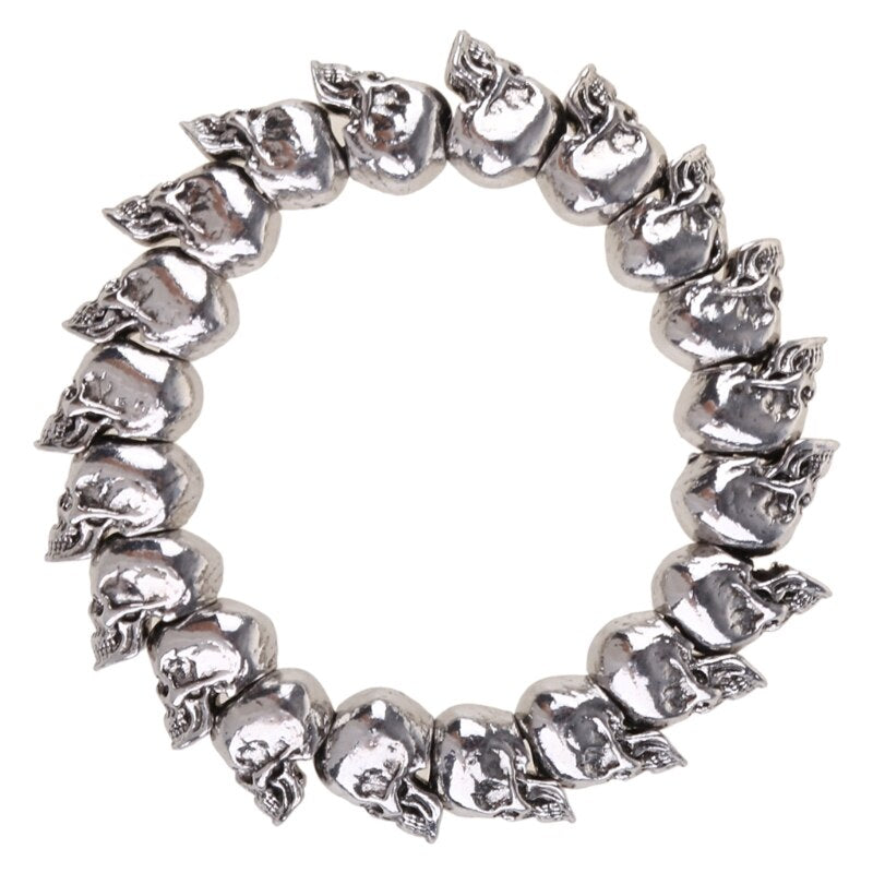 Large Skull Link Bracelet